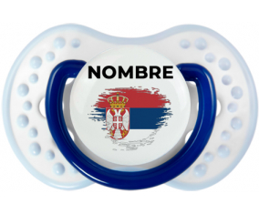 Bandera del efecto pincel de Serbia con nombre: Chupete lovi dynamic