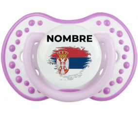 Bandera del efecto pincel de Serbia con nombre: Chupete lovi dynamic