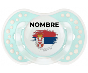 Bandera del efecto pincel de Serbia con nombre: Chupete lovi dynamic
