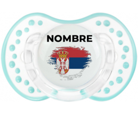 Bandera del efecto pincel de Serbia con nombre: Chupete lovi dynamic