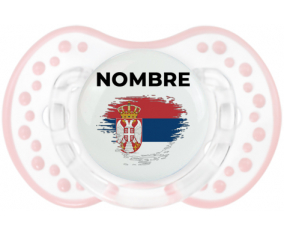 Bandera del efecto pincel de Serbia con nombre: Chupete lovi dynamic