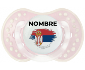 Bandera del efecto pincel de Serbia con nombre: Chupete lovi dynamic