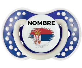 Bandera del efecto pincel de Serbia con nombre: Chupete lovi dynamic