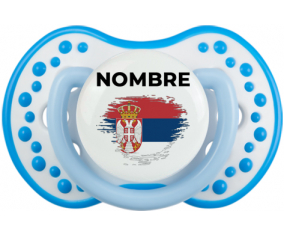 Bandera del efecto pincel de Serbia con nombre: Chupete lovi dynamic