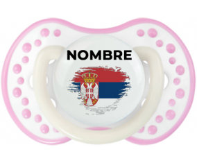 Bandera del efecto pincel de Serbia con nombre: Chupete lovi dynamic
