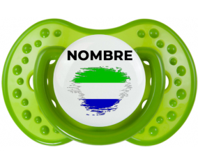 Bandera del efecto pincel de Sierra Leona con nombre: Chupete lovi dynamic
