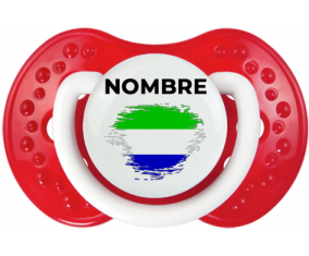 Bandera del efecto pincel de Sierra Leona con nombre: Chupete lovi dynamic