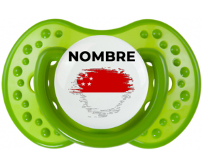 Bandera del efecto pincel de Singapur con nombre: Chupete lovi dynamic