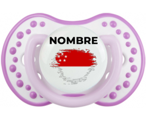 Bandera del efecto pincel de Singapur con nombre: Chupete lovi dynamic
