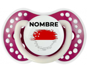 Bandera del efecto pincel de Singapur con nombre: Chupete lovi dynamic
