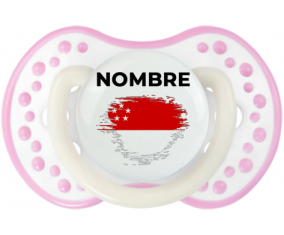 Bandera del efecto pincel de Singapur con nombre: Chupete lovi dynamic