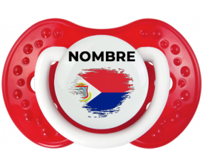 Sint Maarten bandera efecto pincel con nombre: Chupete lovi dynamic