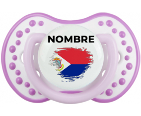 Sint Maarten bandera efecto pincel con nombre: Chupete lovi dynamic