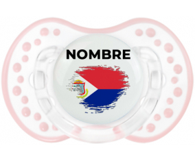 Sint Maarten bandera efecto pincel con nombre: Chupete lovi dynamic