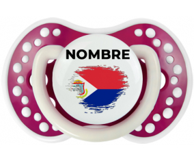 Sint Maarten bandera efecto pincel con nombre: Chupete lovi dynamic