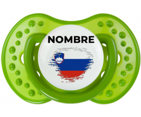 Bandera del efecto pincel eslovenia con nombre: Chupete lovi dynamic