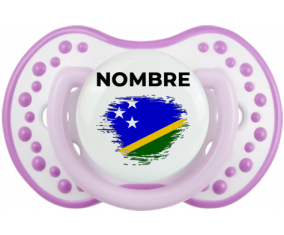 Bandera del efecto pincel de las Islas Salomón con nombre: Chupete lovi dynamic