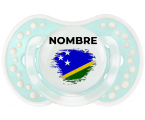 Bandera del efecto pincel de las Islas Salomón con nombre: Chupete lovi dynamic