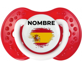 Bandera del efecto pincel de España con nombre: Chupete lovi dynamic