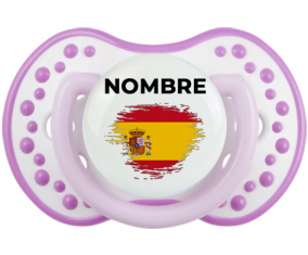 Bandera del efecto pincel de España con nombre: Chupete lovi dynamic