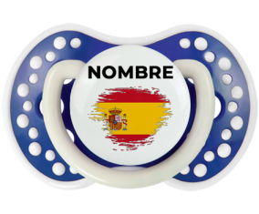 Bandera del efecto pincel de España con nombre: Chupete lovi dynamic