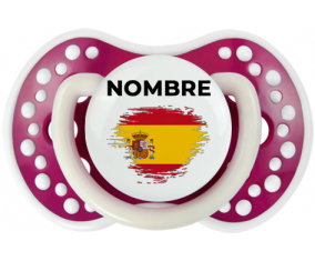 Bandera del efecto pincel de España con nombre: Chupete lovi dynamic