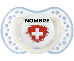 Bandera suiza del efecto pincel con nombre: Chupete lovi dynamic