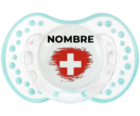 Bandera suiza del efecto pincel con nombre: Chupete lovi dynamic