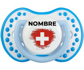 Bandera suiza del efecto pincel con nombre: Chupete lovi dynamic