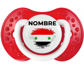 Bandera de efecto de pincel de la República Árabe Siria con nombre: Chupete lovi dynamic