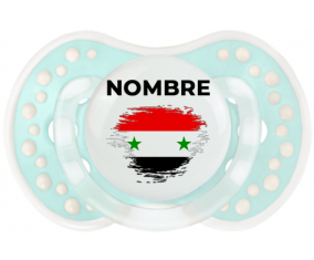 Bandera de efecto de pincel de la República Árabe Siria con nombre: Chupete lovi dynamic