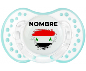 Bandera de efecto de pincel de la República Árabe Siria con nombre: Chupete lovi dynamic