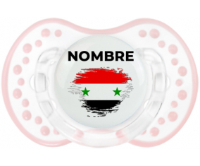 Bandera de efecto de pincel de la República Árabe Siria con nombre: Chupete lovi dynamic