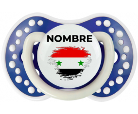 Bandera de efecto de pincel de la República Árabe Siria con nombre: Chupete lovi dynamic