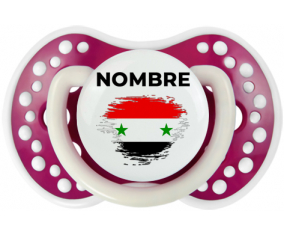 Bandera de efecto de pincel de la República Árabe Siria con nombre: Chupete lovi dynamic