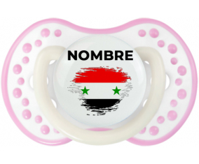 Bandera de efecto de pincel de la República Árabe Siria con nombre: Chupete lovi dynamic
