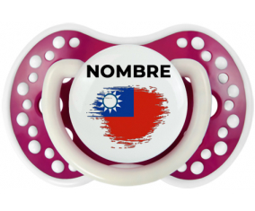 Bandera del efecto pincel de Taiwán con nombre: Chupete lovi dynamic
