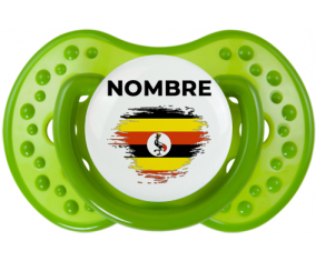 Bandera del efecto pincel de Uganda con nombre: Chupete lovi dynamic