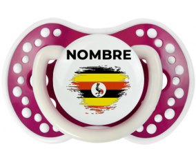 Bandera del efecto pincel de Uganda con nombre: Chupete lovi dynamic