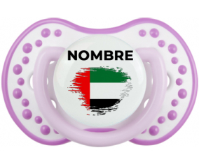 Bandera de efecto pincel de los Emiratos Árabes Unidos con nombre: Chupete lovi dynamic