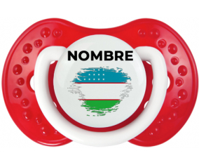 Bandera del efecto pincel de Uzbekistán con nombre: Chupete lovi dynamic