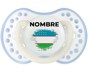 Bandera del efecto pincel de Uzbekistán con nombre: Chupete lovi dynamic