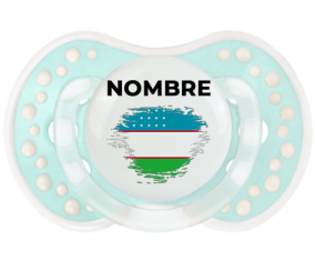 Bandera del efecto pincel de Uzbekistán con nombre: Chupete lovi dynamic