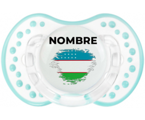 Bandera del efecto pincel de Uzbekistán con nombre: Chupete lovi dynamic