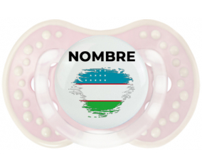 Bandera del efecto pincel de Uzbekistán con nombre: Chupete lovi dynamic