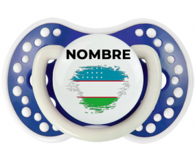 Bandera del efecto pincel de Uzbekistán con nombre: Chupete lovi dynamic