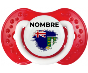 Efecto pincel de bandera Las islas vírgenes con nombre: Chupete lovi dynamic