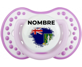 Efecto pincel de bandera Las islas vírgenes con nombre: Chupete lovi dynamic
