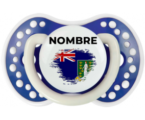 Efecto pincel de bandera Las islas vírgenes con nombre: Chupete lovi dynamic