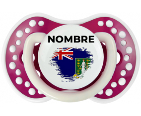Efecto pincel de bandera Las islas vírgenes con nombre: Chupete lovi dynamic